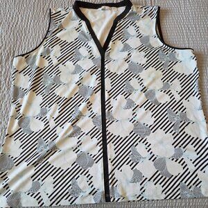 Lady Hagen- Floral Golf  Top- XXL